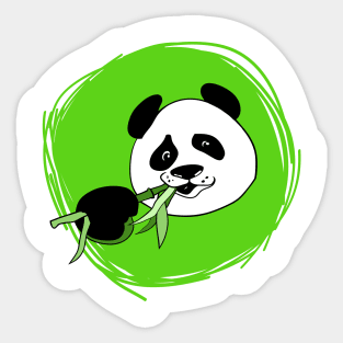 Cute panda portrait Sticker